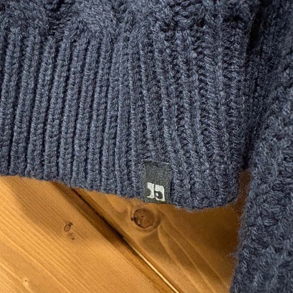 NWT Joe's Jeans Navy Quarter Zip Up Sweater with Mock Neck - Picture 5 of 5